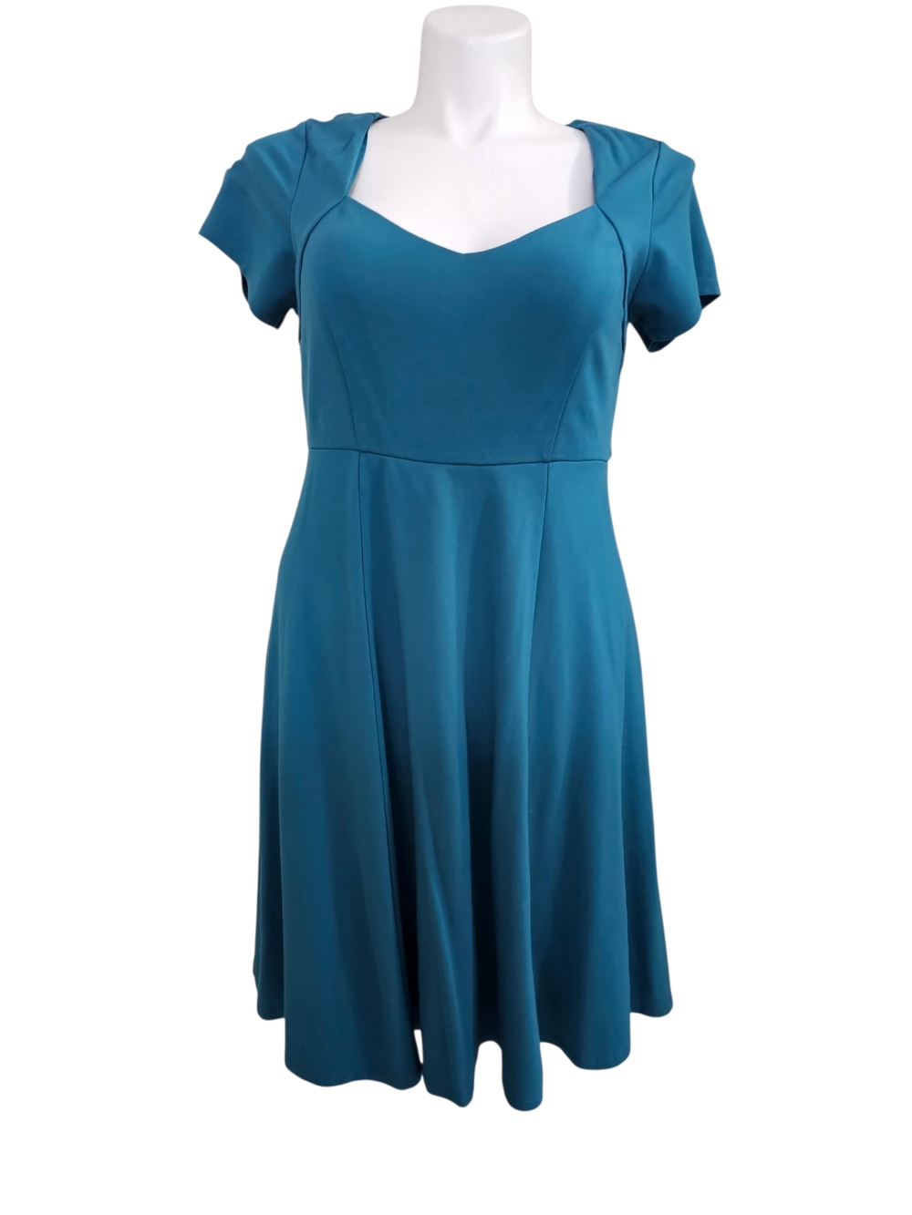 Torrid Size 1 Teal Sweetheart Midi Dress